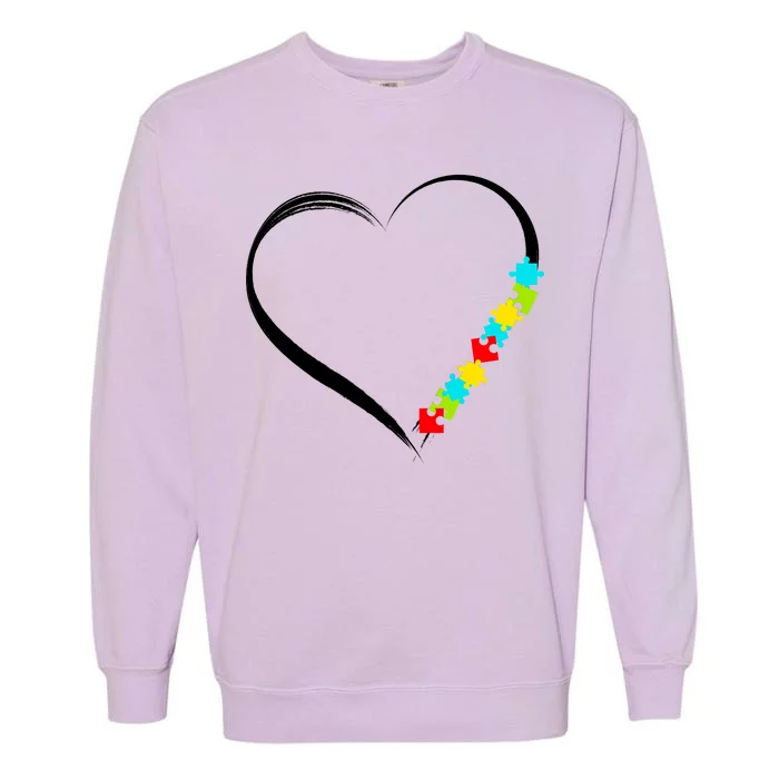 Puzzle Of Love Autism Awareness Garment-Dyed Sweatshirt