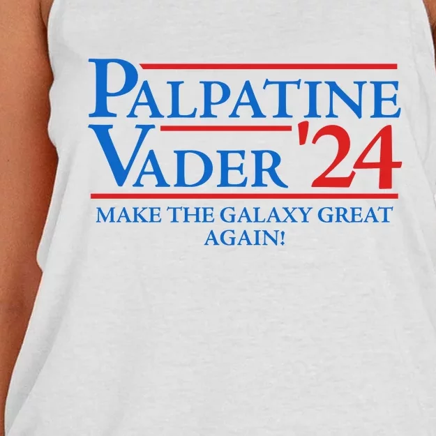 Palpatine Vader 2024 Women's Knotted Racerback Tank