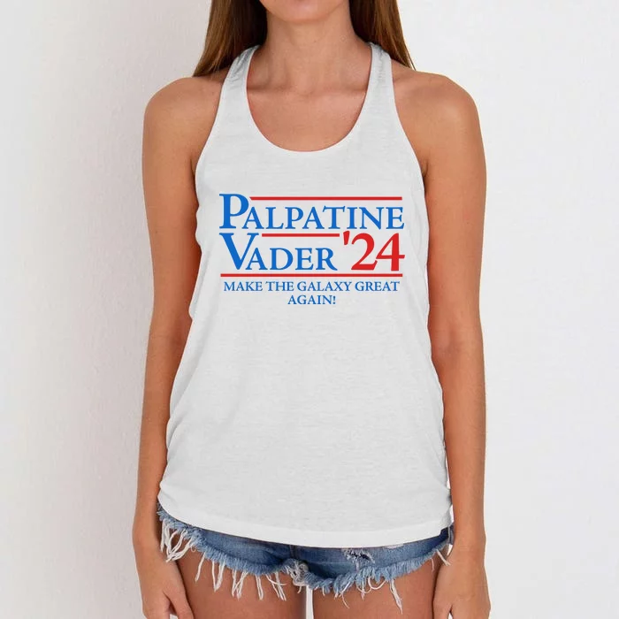 Palpatine Vader 2024 Women's Knotted Racerback Tank