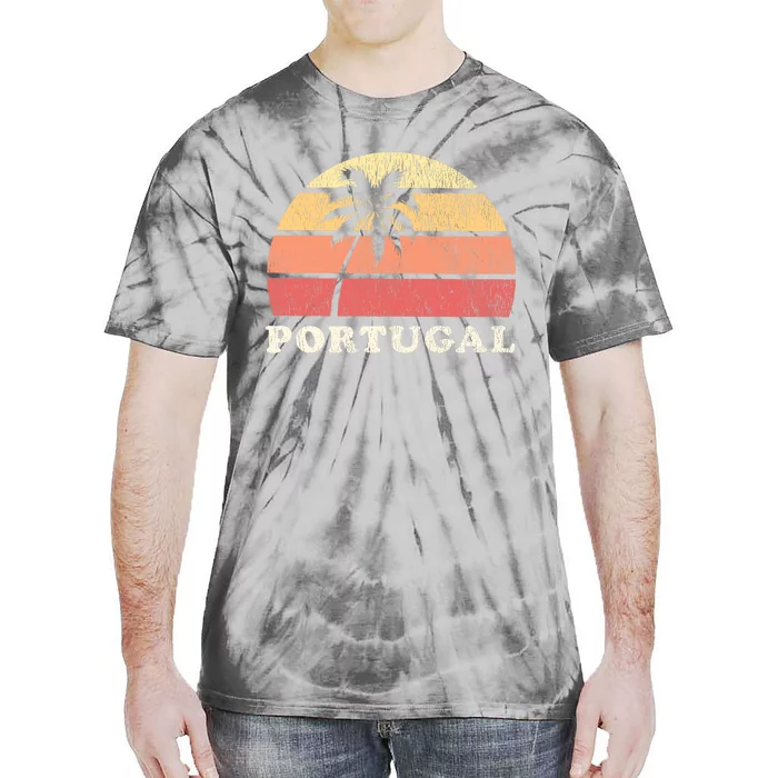 Portugal Vintage 70s Retro Throwback Design Tie-Dye T-Shirt