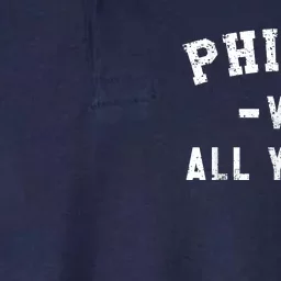 Philly Vs All Youse Funny Philadelphia Slang Retro Softstyle Adult Sport Polo