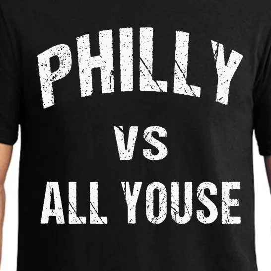 P.H.I.L.L.Y Vs All Youse Fun Philadelphians Meme Pajama Set