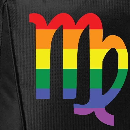 Proud Virgo Astrology LGBTQ Zodiac Sign Horoscope Design City Backpack