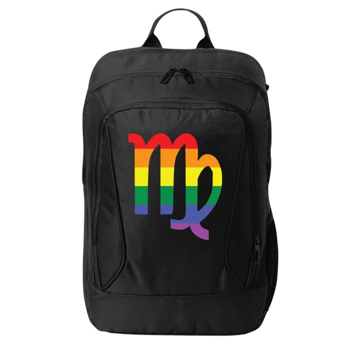 Proud Virgo Astrology LGBTQ Zodiac Sign Horoscope Design City Backpack