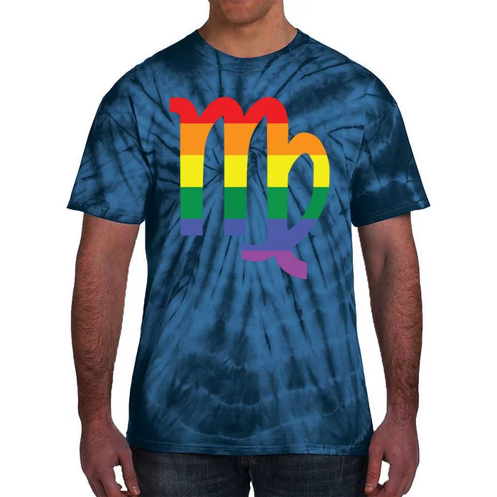 Proud Virgo Astrology LGBTQ Zodiac Sign Horoscope Design Tie-Dye T-Shirt