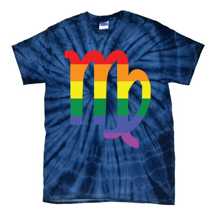 Proud Virgo Astrology LGBTQ Zodiac Sign Horoscope Design Tie-Dye T-Shirt