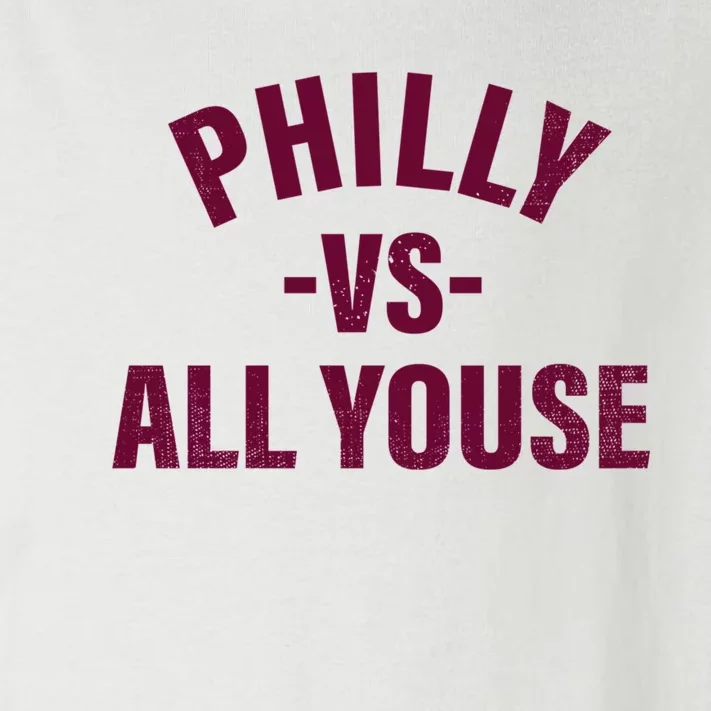 Philly Vs All Youse Funny Philadelphia Slang Retro Pullover Hoodie Toddler Long Sleeve Shirt