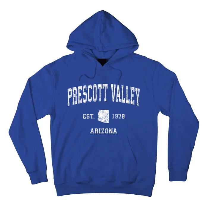 Prescott Valley Arizona Az Vintage Athletic Sports Tall Hoodie