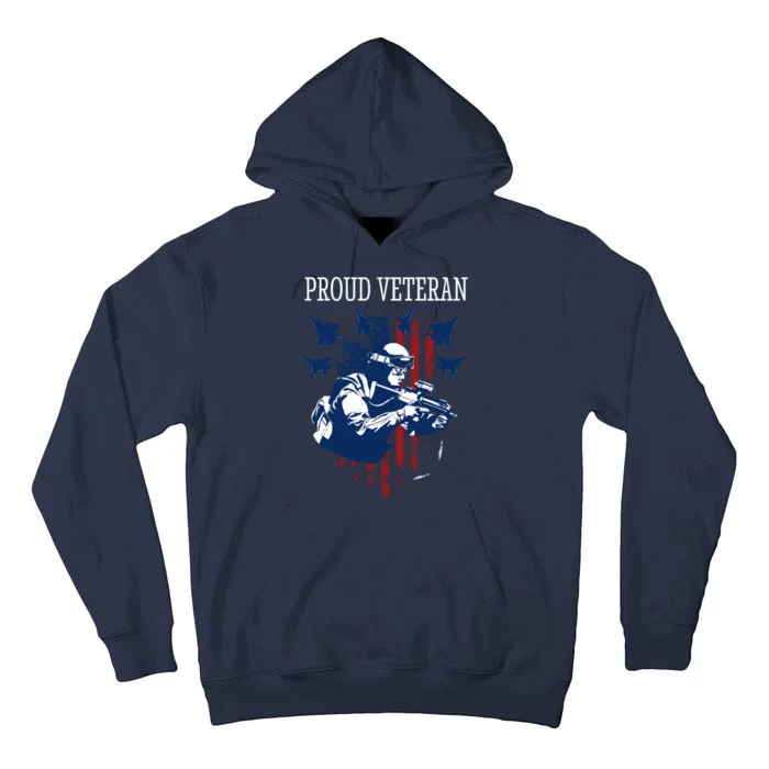 Proud Veteran Airstrike Combat Tall Hoodie