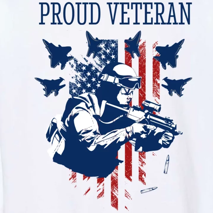 Proud Veteran Airstrike Combat Garment-Dyed Sweatshirt