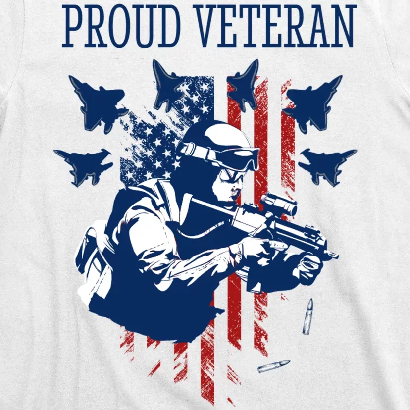 Proud Veteran Airstrike Combat T-Shirt