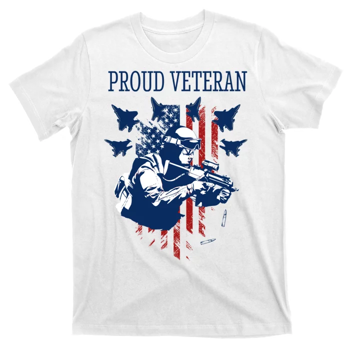 Proud Veteran Airstrike Combat T-Shirt