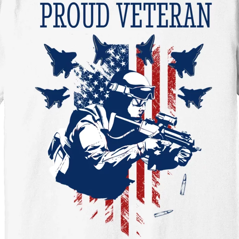 Proud Veteran Airstrike Combat Premium T-Shirt