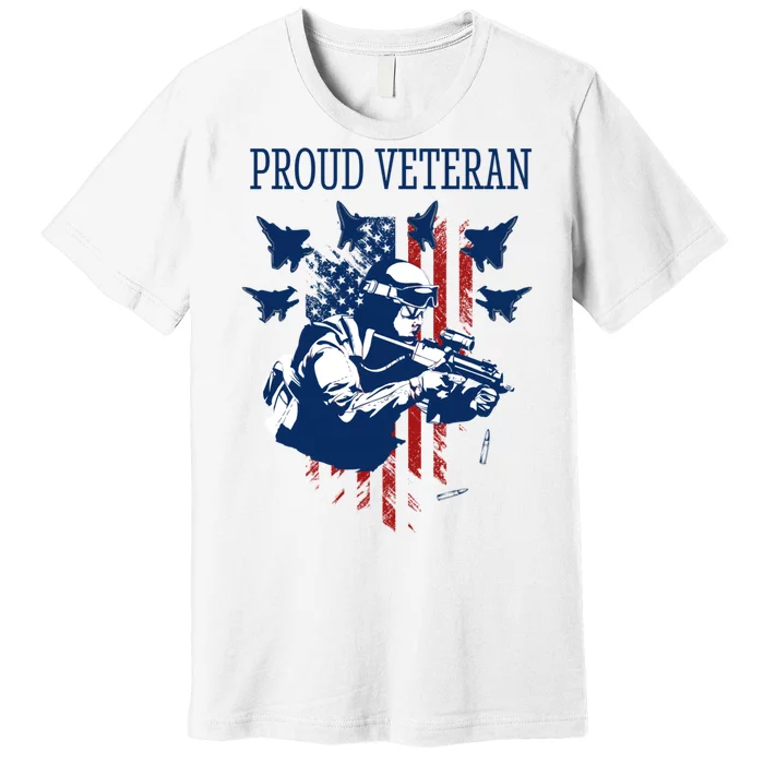 Proud Veteran Airstrike Combat Premium T-Shirt