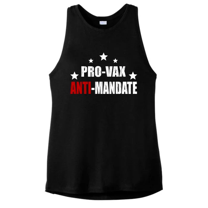 Pro Vax Anti Mandate Ladies Tri-Blend Wicking Tank