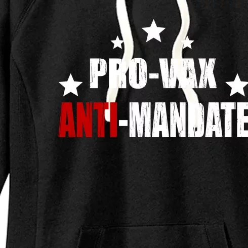 Pro Vax Anti Mandate Women's Fleece Hoodie