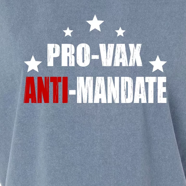 Pro Vax Anti Mandate Garment-Dyed Women's Muscle Tee