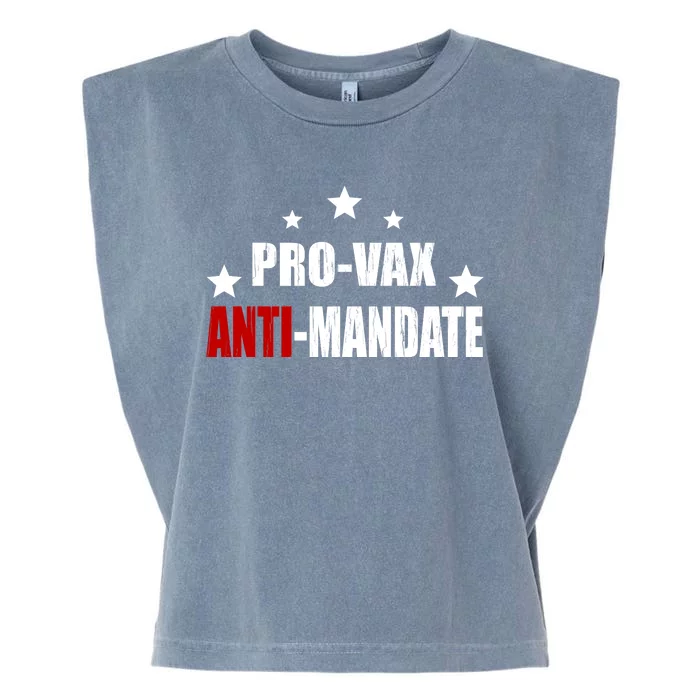 Pro Vax Anti Mandate Garment-Dyed Women's Muscle Tee