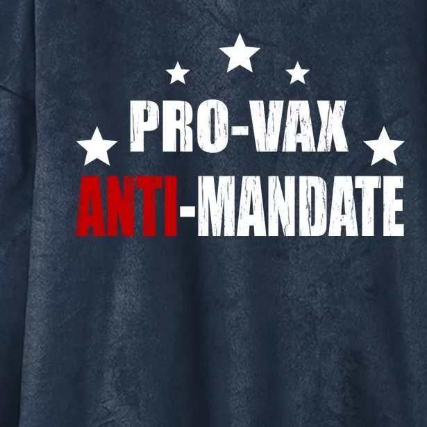 Pro Vax Anti Mandate Hooded Wearable Blanket