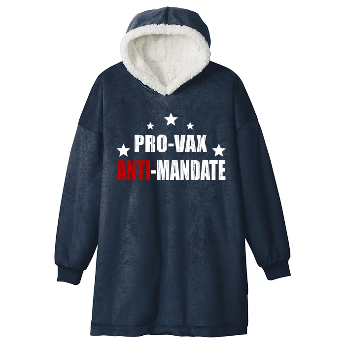 Pro Vax Anti Mandate Hooded Wearable Blanket