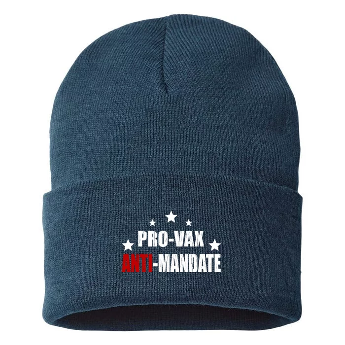 Pro Vax Anti Mandate Sustainable Knit Beanie