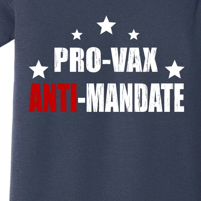 Pro Vax Anti Mandate Baby Bodysuit