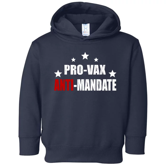 Pro Vax Anti Mandate Toddler Hoodie