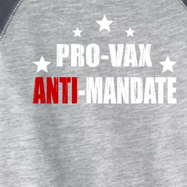 Pro Vax Anti Mandate Toddler Fine Jersey T-Shirt