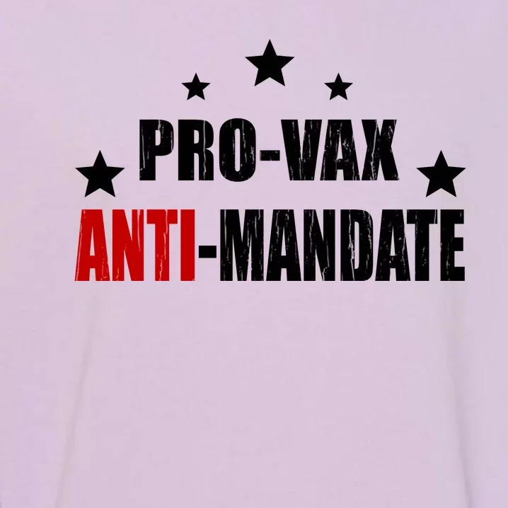 Pro Vax Anti Mandate Garment-Dyed Sweatshirt