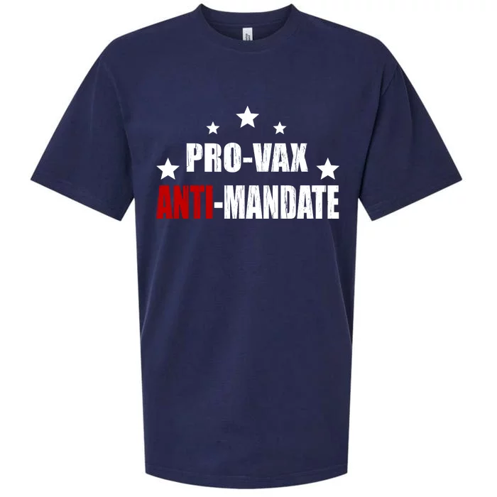 Pro Vax Anti Mandate Sueded Cloud Jersey T-Shirt