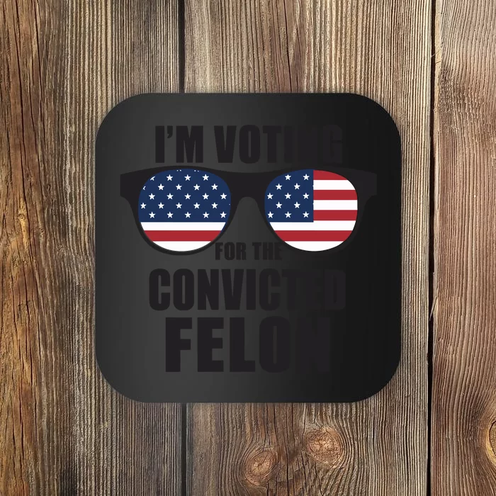 Patriotic Voting Advocate Graphic Coaster