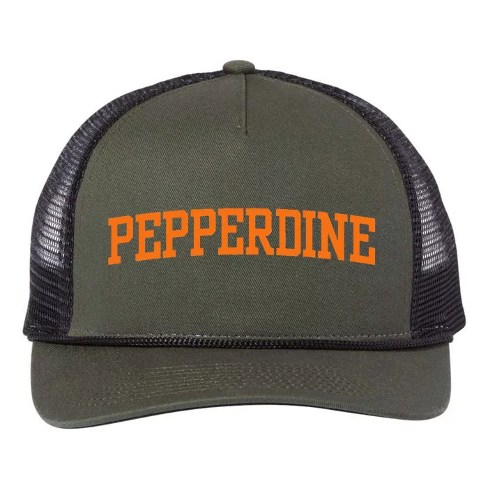 Pepperdine Vintage Arch University Retro Rope Trucker Hat Cap