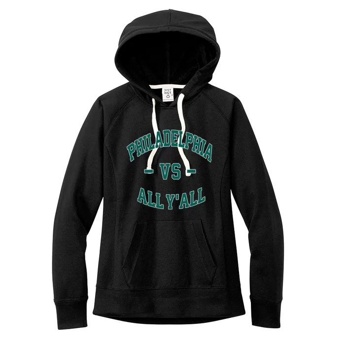 Philadelphia Vs. All YAll Philadelphia Love Vintage Women's Fleece Hoodie