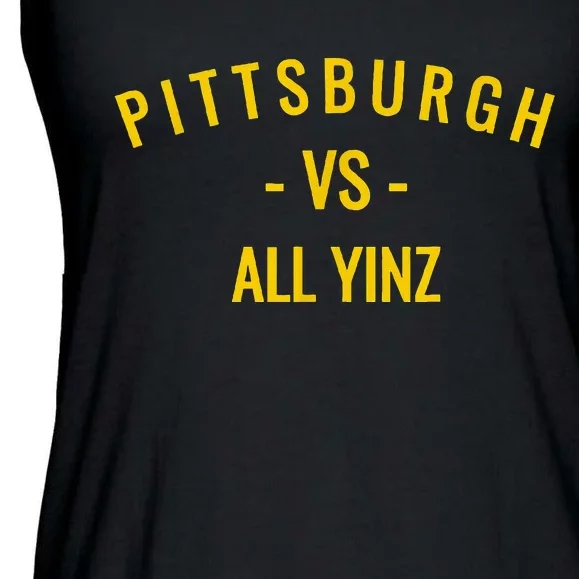 Pittsburgh V.S All Yinz Ladies Essential Flowy Tank