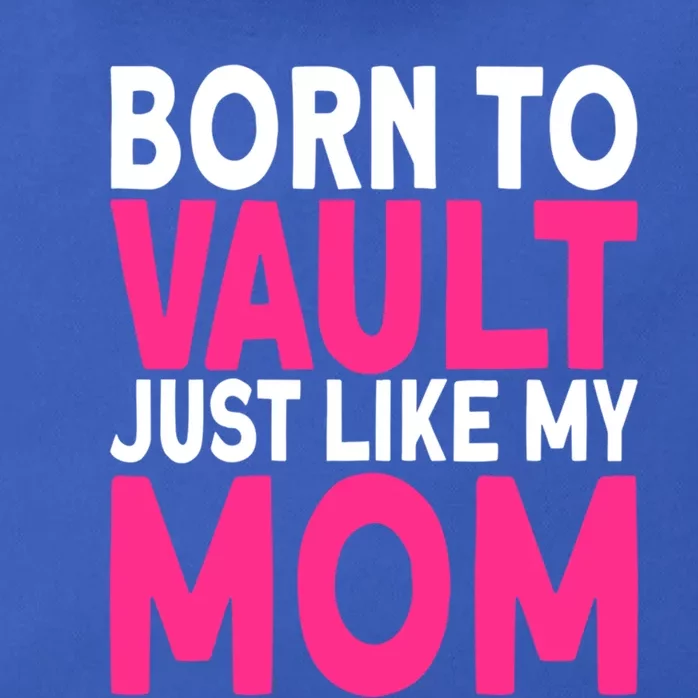 Pole Vaulter Born To Vault Just Like My Mom Pole Vault Funny Gift Zip Tote Bag