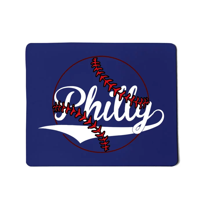 Philly Vintage Baseball Lovers Baseball Fans Mousepad