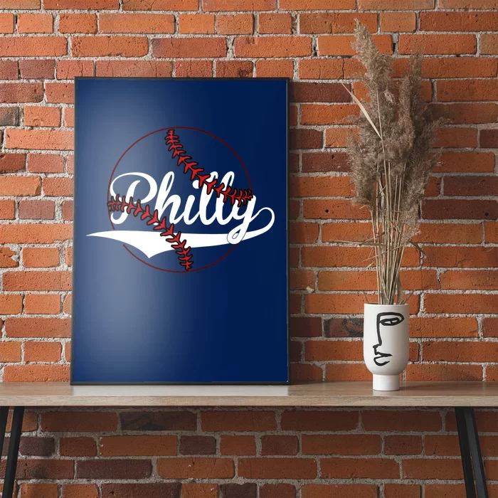 Philly Vintage Baseball Lovers Baseball Fans Poster