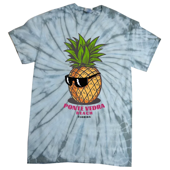 Ponte Vedra Beach Florida Fl Cute Pineapple Tie-Dye T-Shirt