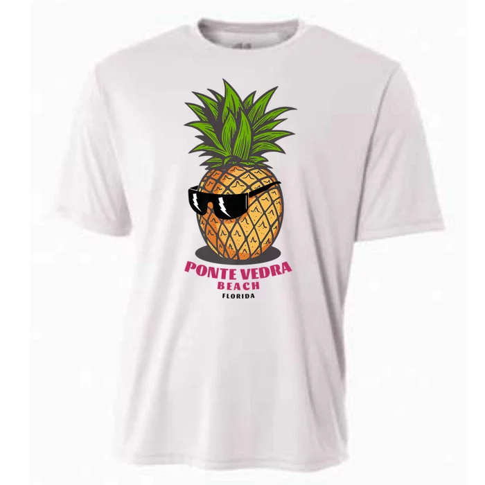 Ponte Vedra Beach Florida Fl Cute Pineapple Cooling Performance Crew T-Shirt