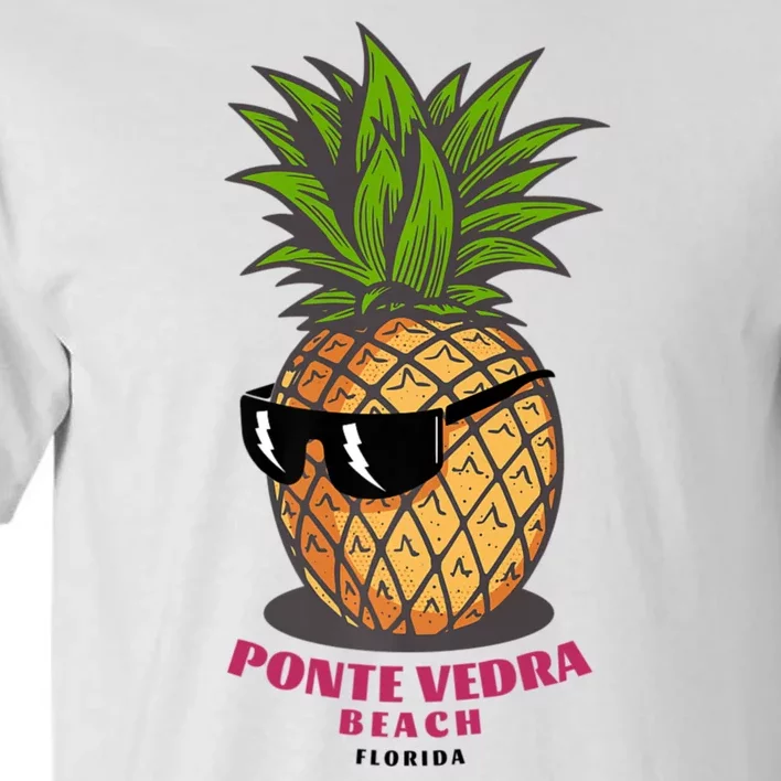 Ponte Vedra Beach Florida Fl Cute Pineapple Tall T-Shirt