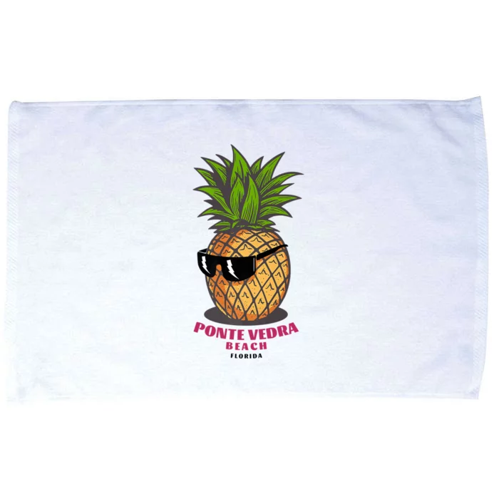 Ponte Vedra Beach Florida Fl Cute Pineapple Microfiber Hand Towel