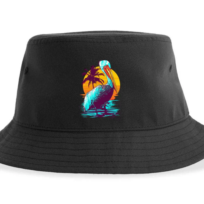 Pelican Vintage Bird Graphic Pelican Sustainable Bucket Hat