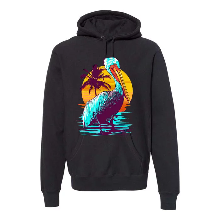 Pelican Vintage Bird Graphic Pelican Premium Hoodie