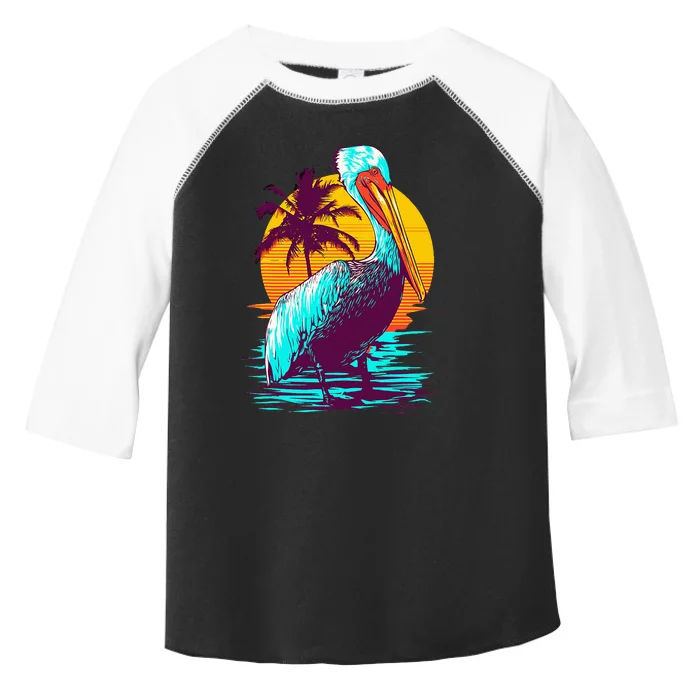 Pelican Vintage Bird Graphic Pelican Toddler Fine Jersey T-Shirt