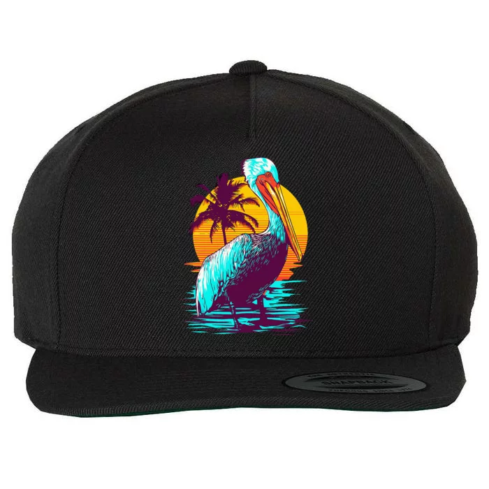 Pelican Vintage Bird Graphic Pelican Wool Snapback Cap