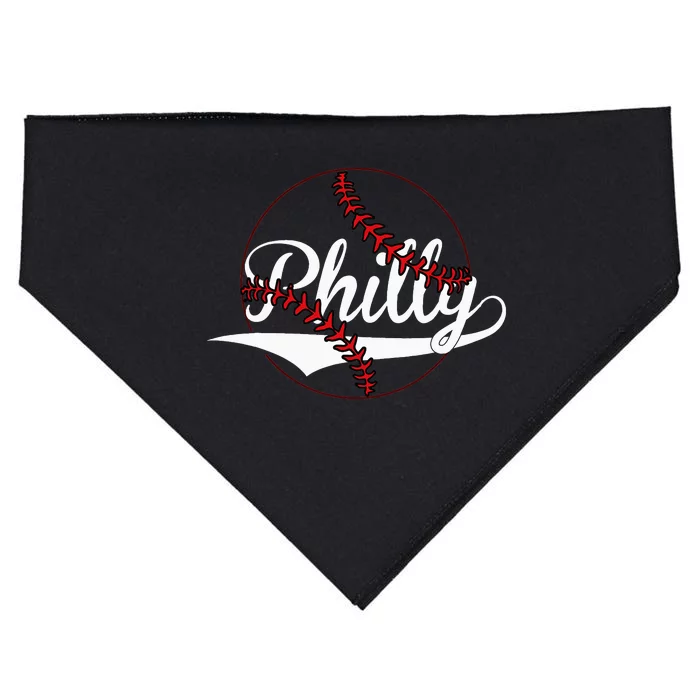 Philly Vintage Baseball Lovers Baseball Fans USA-Made Doggie Bandana