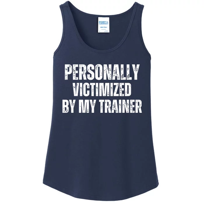 Personally Victimized By My Trainer Ladies Essential Tank