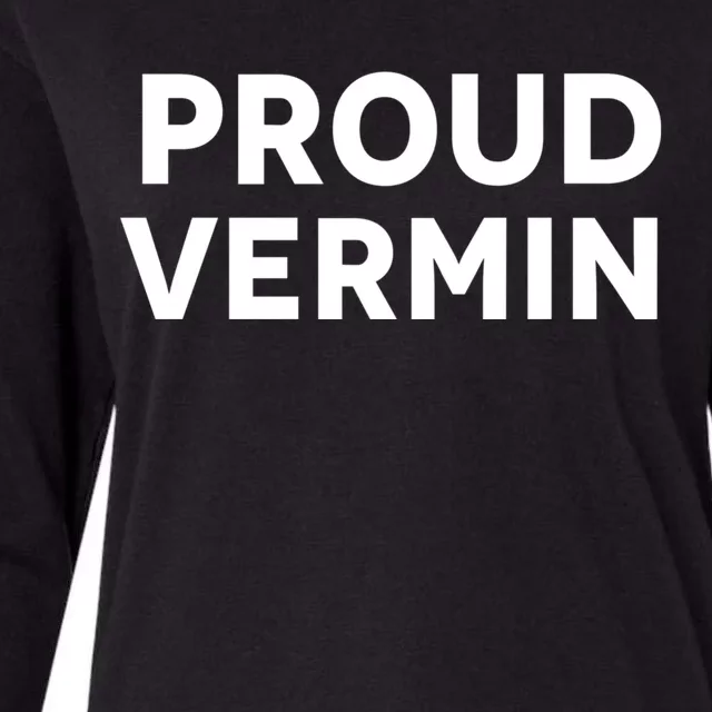 Proud Vermin Blue 2024 Womens Cotton Relaxed Long Sleeve T-Shirt