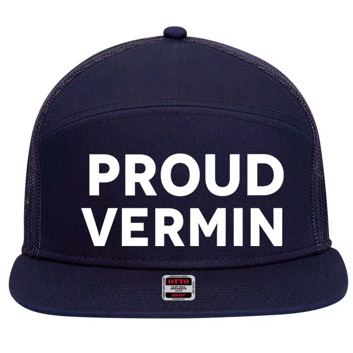 Proud Vermin Blue 2024 7 Panel Mesh Trucker Snapback Hat