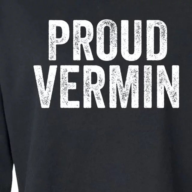 Proud Vermin Blue 2024 Cropped Pullover Crew